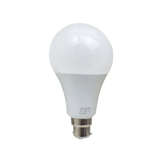 B22 18W LED Non Dimmable Energy Saving Light Bulbs - Warm White 3500K