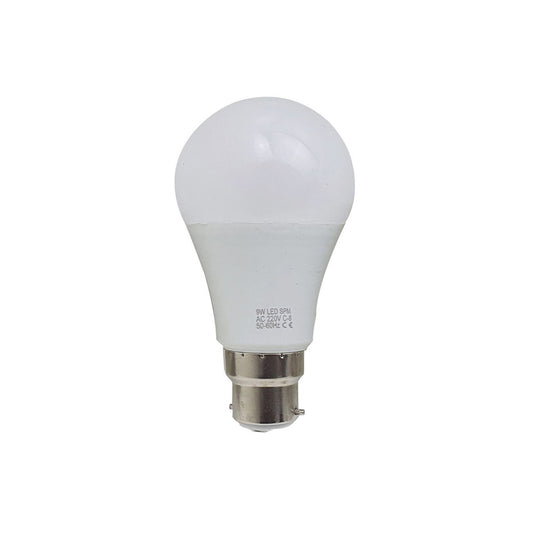 B22 9W LED Non Dimmable Energy Saving Light Bulbs - Warm White 3500K