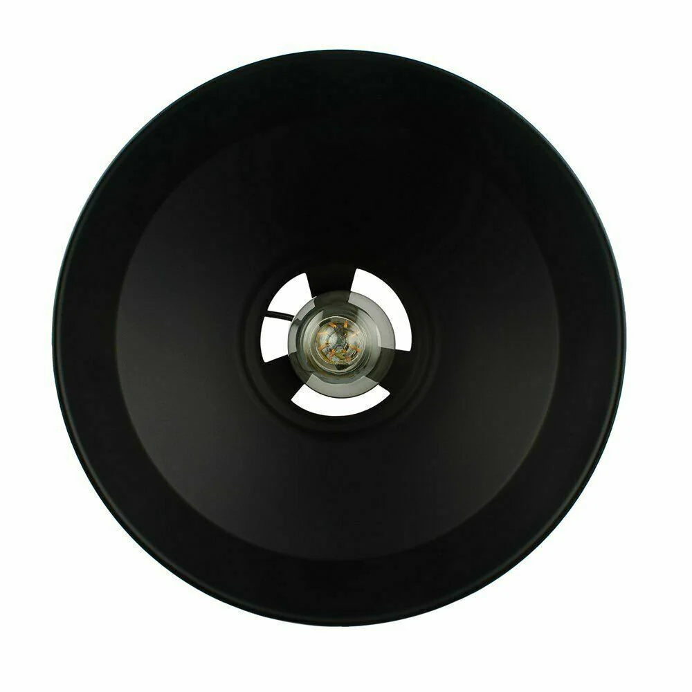 Black (Black Inner) Barn Industrial Pendant Light