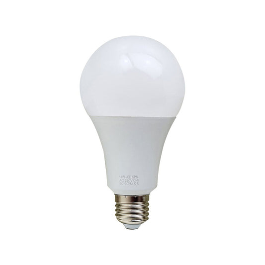 E27 18W LED Non Dimmable Energy Saving Light Bulbs - Cool White 6000K