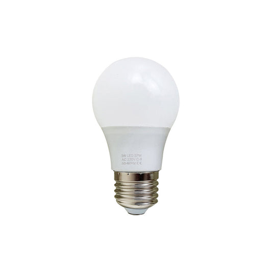 E27 3W LED Non Dimmable Energy Saving Light Bulbs - Cool White 6000K