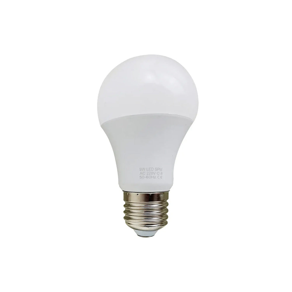 E27 9W LED Non Dimmable Energy Saving Light Bulbs - Warm White 3500K