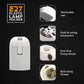 White E27 Bakelite Plastic Pendant Lamp Holder - Edison Screw Bulb Holder