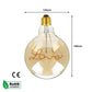 G125 E27 4W Edison Dimmable LED Bulb - Love Filament - Vintage Amber - Warm White