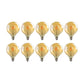 G125 E27 8W Edison Dimmable LED Bulbs - Vintage Amber - Warm White 2700K - 10 Pack