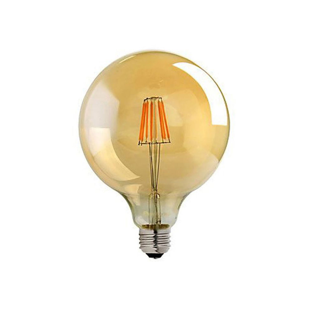 G125 E27 8W Edison Dimmable LED Bulb - Vintage Amber - Warm White