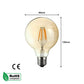 G80 E27 4W Edison Dimmable LED Bulb - Vintage Amber - Warm White