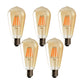 ST64 E27 6W Edison Dimmable LED Bulbs - Vintage Amber - Warm White 2700K - 5 Pack