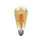 ST64 E27 8W Edison Dimmable LED Bulb - Vintage Amber - Warm White 2700K