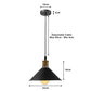 Cone Industrial Style Black Pendant Light