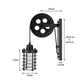 Cylinder Cage Pulley Wall Light