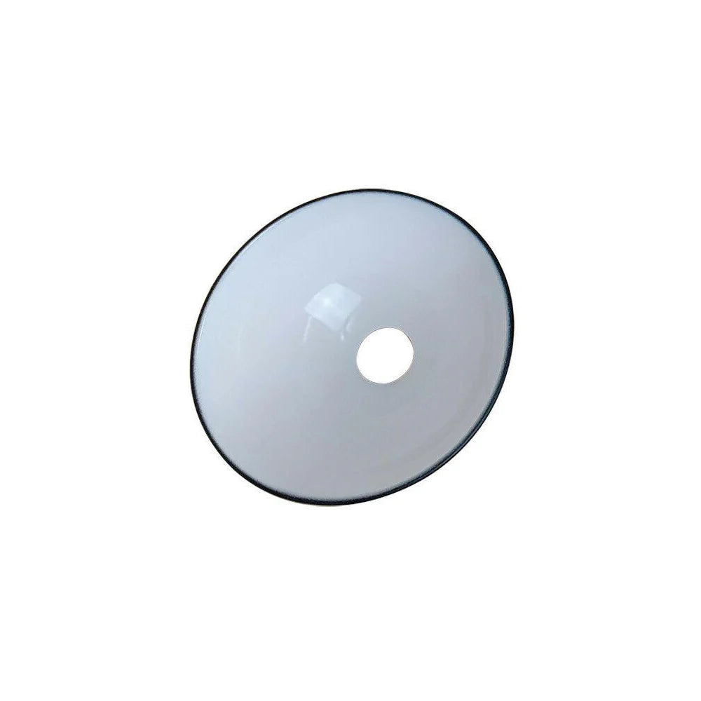 Black (White Inner) Dome Industrial Swan Neck Wall Lights - 2 Pack
