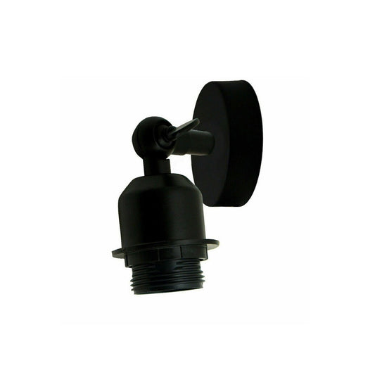 Black Industrial Adjustable Wall Light - Without Bulb