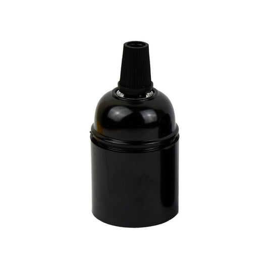 Black E27 Retro Bakelite Plastic Pendant Lamp Holder - Vintage Bulb Holder