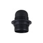 Black E27 Plastic Pendant Lamp Holder with Removable Lampshade Collar - Bulb Holder