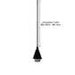 Black Cone Pendant Light Fitting - Without Bulb