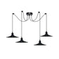 Black Vintage Spider 4 Pendant Ceiling Light - Without Bulbs