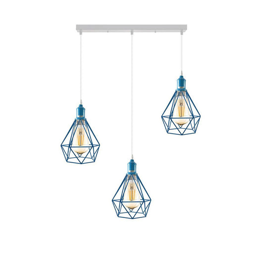 Diamond Cage 3 Light Pendant