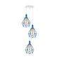 Diamond Cage Triple Pendant Light