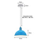 Blue Small Dome Pendant Lights - With Bulbs - 2 Pack