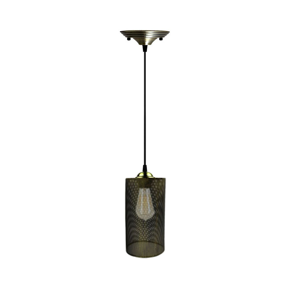 Cage Cylinder Pendant Light in 5 Colours