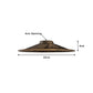 Brushed Copper Flat Vintage Light Shade