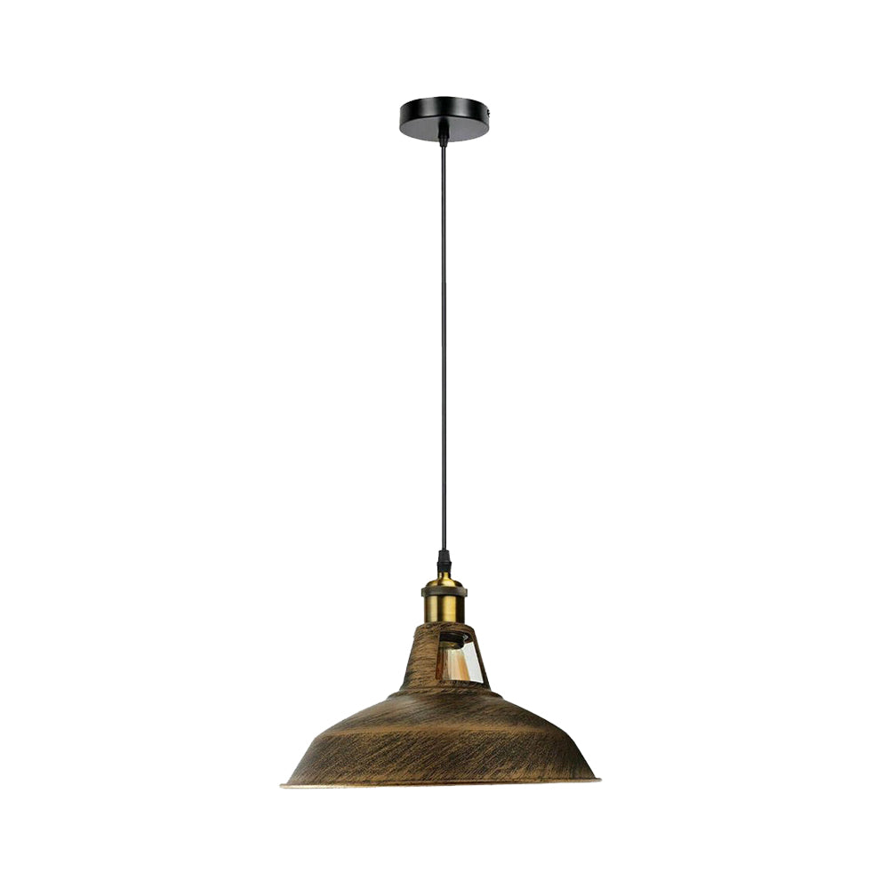 Brushed Copper Barn Industrial Pendant Light – Home Industrial Lighting