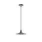 Brushed Silver Vintage Pendant Light - Without Bulb