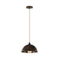 Brushed Copper Small Dome Pendant Light