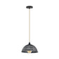 Brushed Silver Small Dome Pendant Light