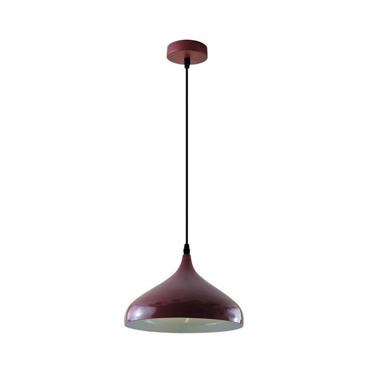 Burgundy Teardrop Pendant Light - Large