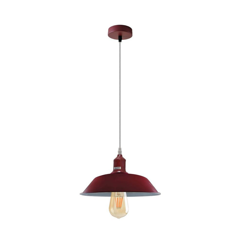 Bowl Industrial Retro Pendant Light in 2 Colours