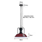 Burgundy Bowl Industrial Retro Pendant Light - Without Bulb