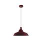 Burgundy Bowl Retro Ceiling Light