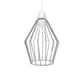 Chrome Geometric Cage Light Shade