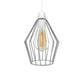 Chrome Geometric Cage Light Shade