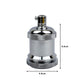 Chrome E27 Vintage Metal Pendant Lamp Holder - Edison Screw Bulb Holder