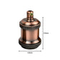 Antique Copper E27 Vintage Metal Pendant Lamp Holder - Decorative Bulb Holder