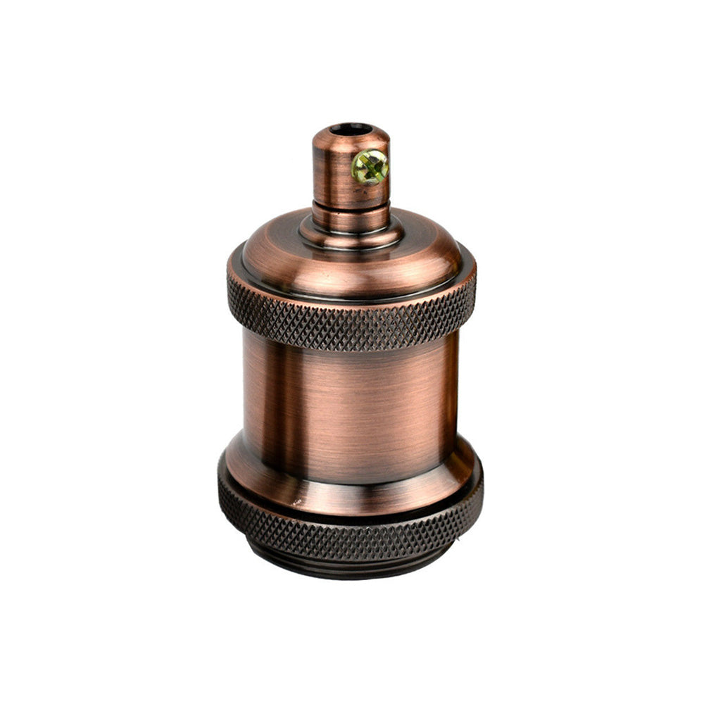 Antique Copper E27 Vintage Metal Pendant Lamp Holder - Decorative Bulb Holder