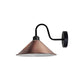 Copper Cone Retro Swan Neck Wall Light - Without Bulb