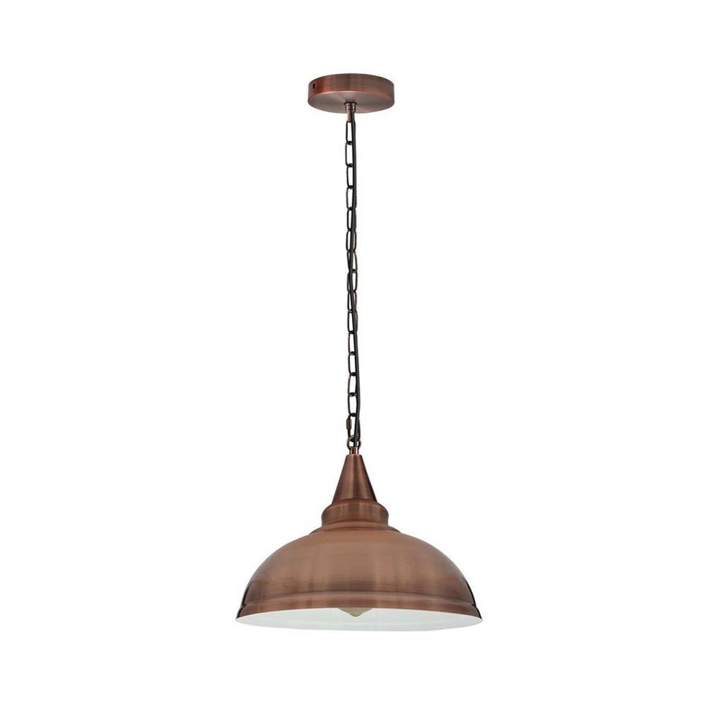 Copper Vintage Style Industrial Chain Pendant Light - Cone Lamp Holder
