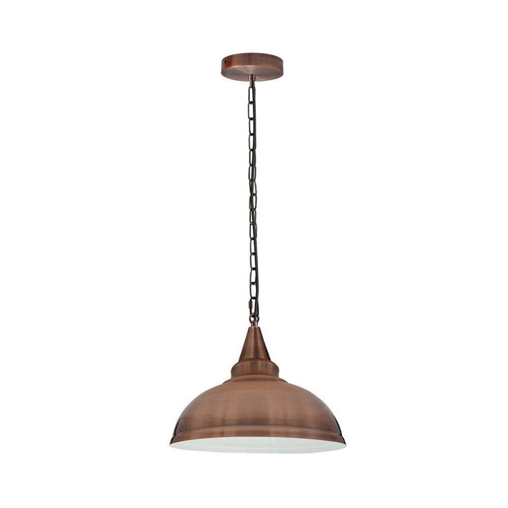 Copper Vintage Style Industrial Chain Pendant Light - Cone Lamp Holder