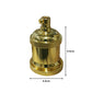 French Gold E27 Vintage Metal Pendant Lamp Holder - Decorative Bulb Holder