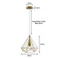 Gold Diamond Cage Pendant Light