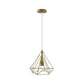 Gold Diamond Cage Pendant Light