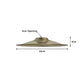 Green Brass Flat Vintage Light Shade
