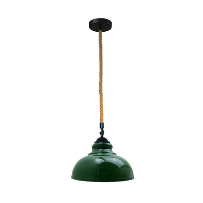 Green Dome Vintage Ceiling Pendant Light