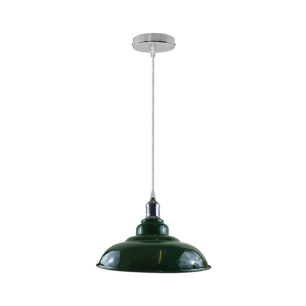 Green Bowl Retro Ceiling Light