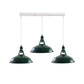 Barn Industrial Style 3 Light Pendant in 8 Colours