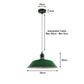 Green Bowl Industrial Retro Pendant Light